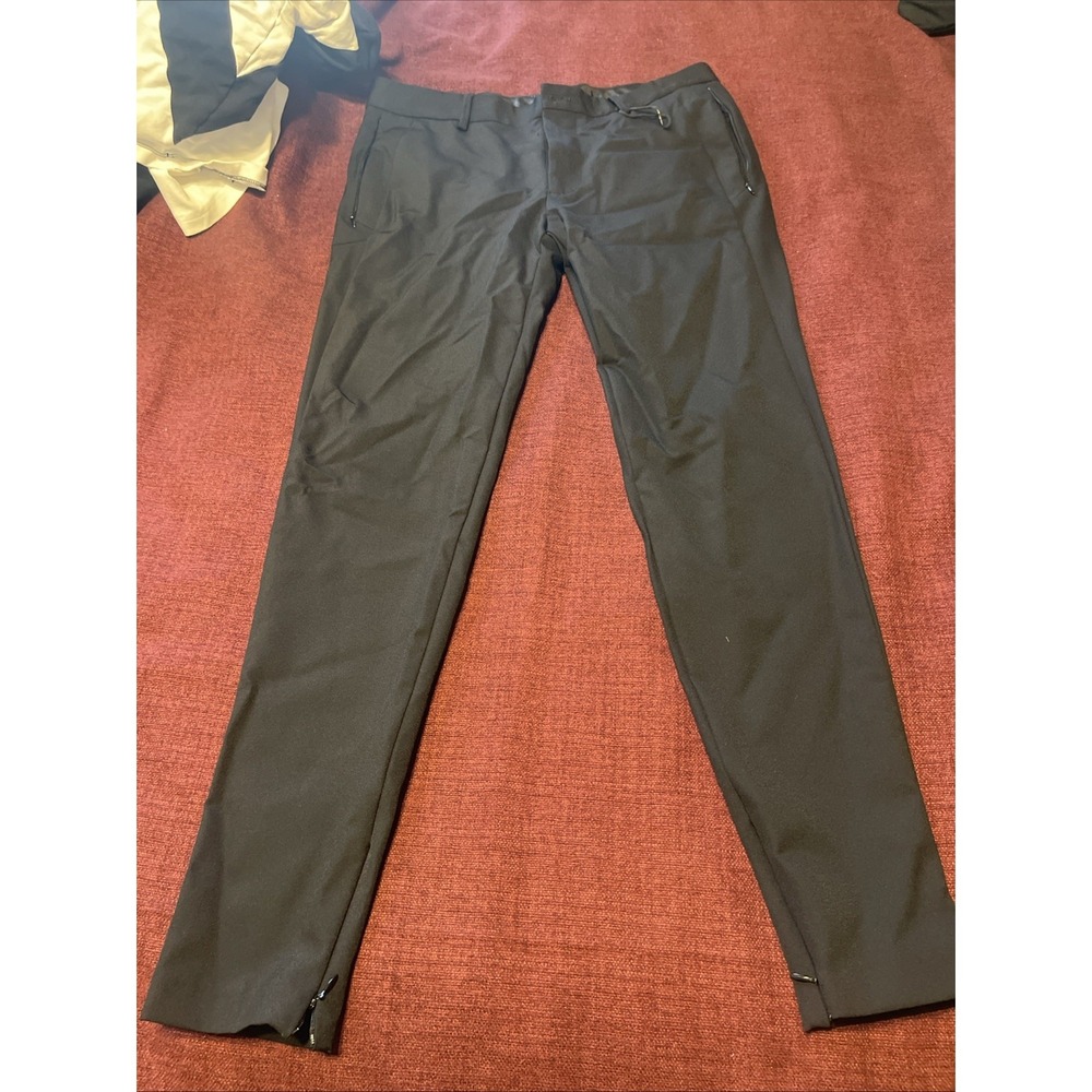 Zara Men's Dress Pants Size 31x28 Slim Fit Black